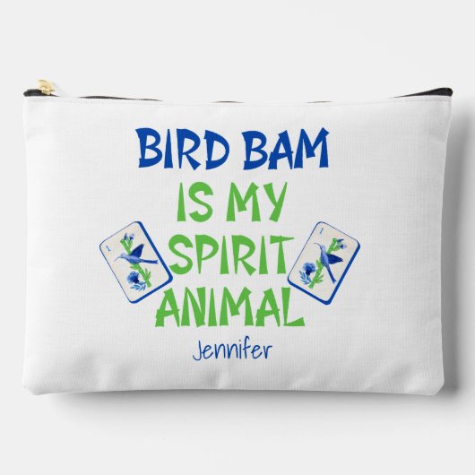 Bird Bam is My Spirit Animal Mahjong Bird Tegels Etui (Voorkant)