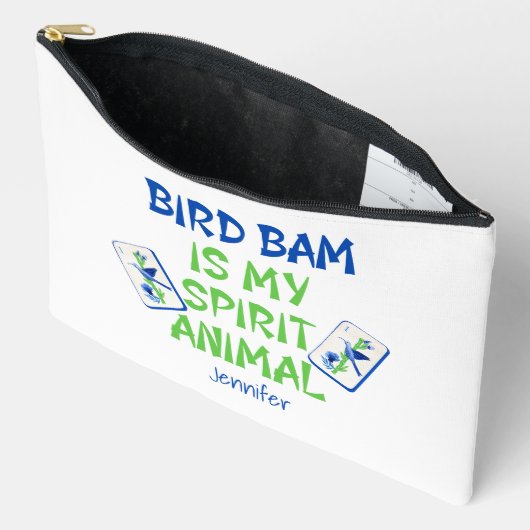 Bird Bam is My Spirit Animal Mahjong Bird Tegels Etui (Open)