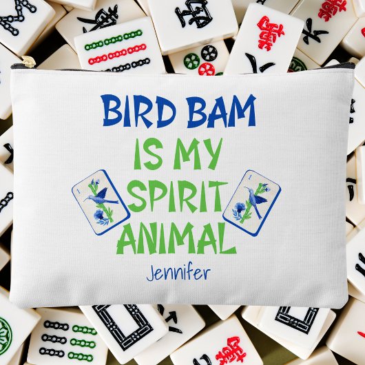 Bird Bam is My Spirit Animal Mahjong Bird Tegels Etui