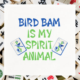 Bird Bam is My Spirit Animal Mahjong Bird Tegels Servet