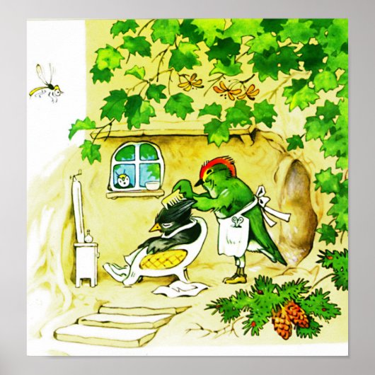 Bird Barber Poster (Voorkant)