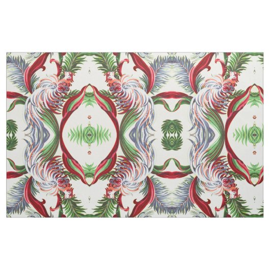 Bird Barkcloth Abstract Tiki Island Stof (Fat Quarter)