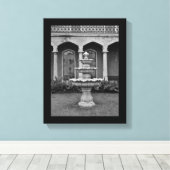 Bird Bath Canvas Afdruk (Insitu (Houten vloer))