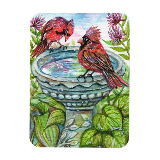 Bird Bath Magneet (Verticaal)