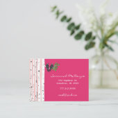  Bird Birch Tree op elke kleur Visitekaartje (Staand voorkant)