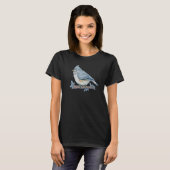 Bird Bird Watching Bird Watcher Birder Blue Jay Fl T-shirt (Voorkant volledig)