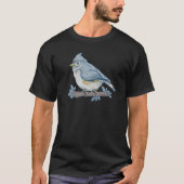 Bird Bird Watching Bird Watcher Birder Blue Jay Fl T-shirt (Voorkant)