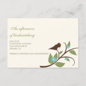 Bird Birthday Afternoon Of Birdwatching Informatiekaartje (Voorkant)