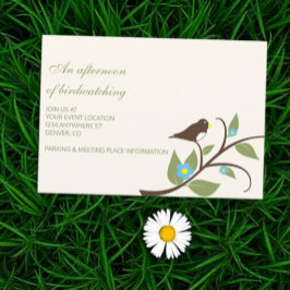 Bird Birthday Afternoon Of Birdwatching Informatiekaartje