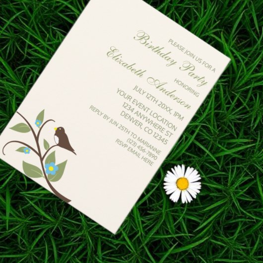 Bird Birthday Kaart