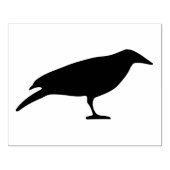 Bird, Black Silhouette, 4 x 5 inch Rubber Stamp Rubberstempel (Afrduk)