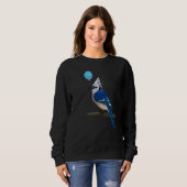 Bird Blue Jay Birder Animal Funny Verjaardag Trui (Voorkant volledig)
