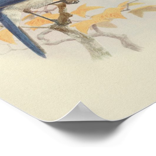  Bird Blue White Print (Hoek)