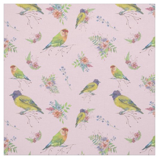 Bird Botanical Stof (Swatch)