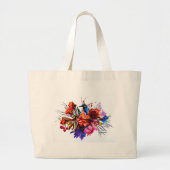 Bird Bouquet Grote Tote Bag (Voorkant)