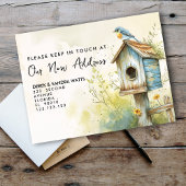 Bird Boxes "We’ve Moved" Briefkaart – Nieuw adres