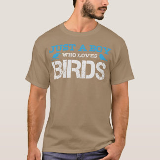 Bird Boy Joke Boys Vogels Ornitholoog retro T-shirt