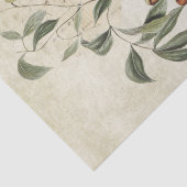 Bird Branch Berries Music Decoupage  Tissuepapier (Detail)