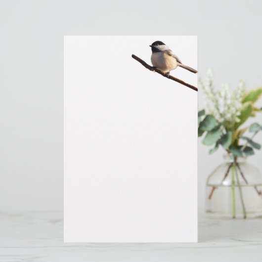 Bird Briefpapier Chickadee (Staand voorkant)