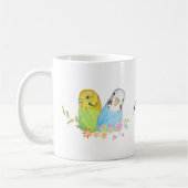  Bird Budgie Parakeet Parrot — Aangepaste naam Koffiemok (Links)