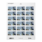 Bird By the Bay Little Blue Heron Safety Harbour Etiket (Full Sheet)