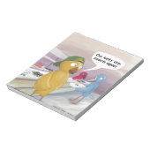 Bird Cafeteria Funny Notitieblok (Linkerzijde)