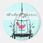 Bird Cage Wedding Stickers of Customize Magneet (Voorkant)