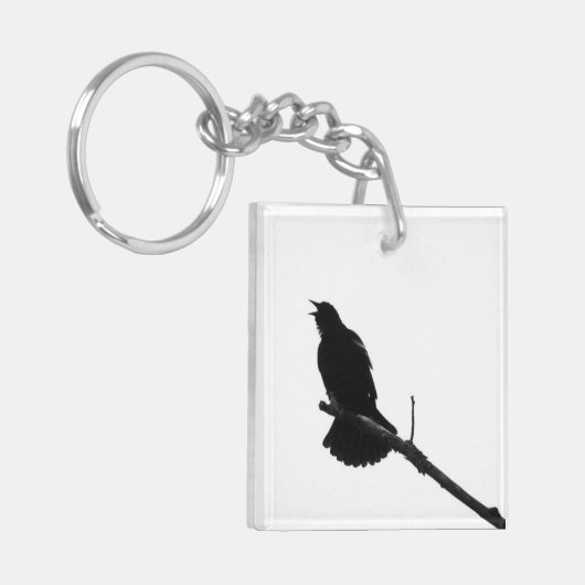 Bird Call Silhouette Sleutelhanger (Voorkant Links)
