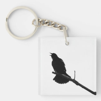 Bird Call Silhouette Sleutelhanger