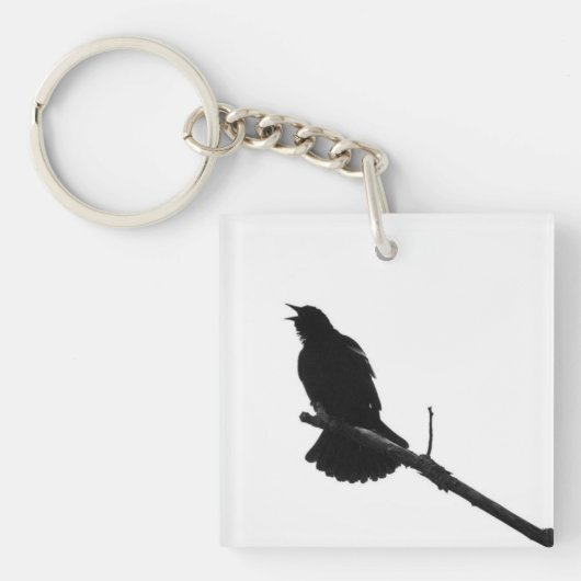 Bird Call Silhouette Sleutelhanger (Voorkant)