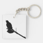Bird Call Silhouette Sleutelhanger (Achterkant)