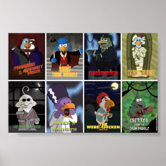 Bird Call x Klassieke Monsters - Volledige Set Poster