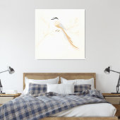 Bird Canvas Art | Elegante Natuur geïnspireerd (Insitu (Slaapkamer))