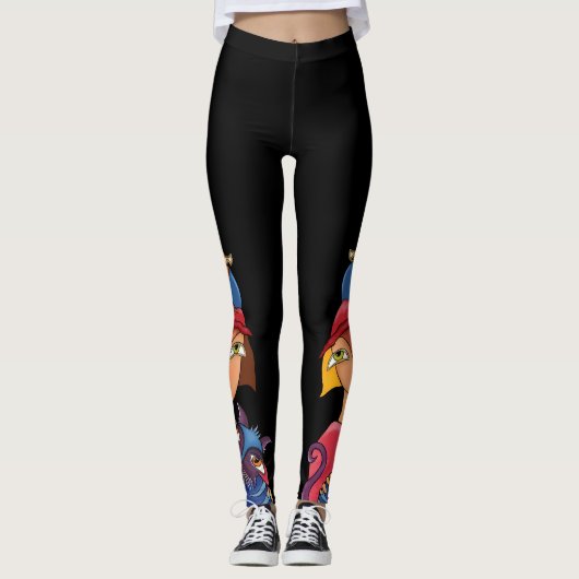 Bird Cat Lady Leggings (Voorkant)