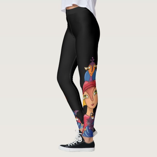 Bird Cat Lady Leggings (Links)