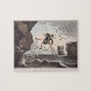 Bird Catching from Above, gegraveerd door Matthew Legpuzzel