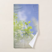 Bird Cherry Tree Blossom Flowers Sky Bad Handdoek (Handdoek)