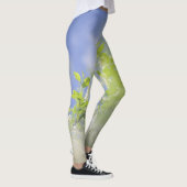 Bird Cherry Tree Blossom Flowers Sky Leggings (Rechts)