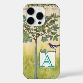  Bird Cherry Tree Monogram iPhone iPhone 16 Pro Hoesje