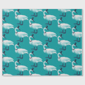  Bird Chic: Gentleman in Bow Stropdas Top Hat Cadeaupapier (Vlak)