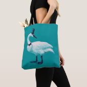  Bird Chic: Gentleman in Bow Stropdas Top Hat Tote Bag (Dichtbij)