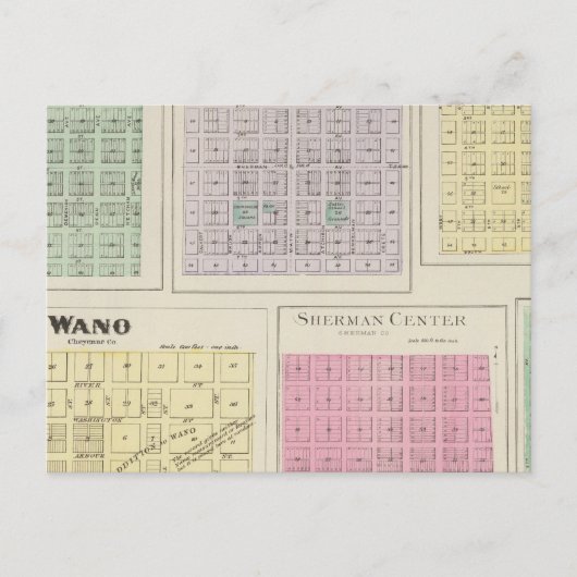 Bird City, Eustis, Voltair, Wano, Kansas Briefkaart (Voorkant)