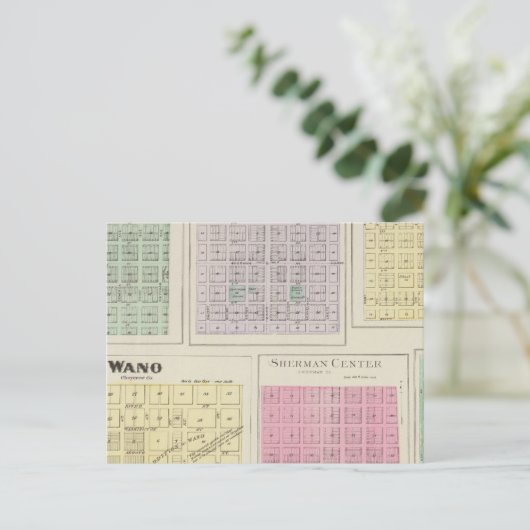 Bird City, Eustis, Voltair, Wano, Kansas Briefkaart (Staand voorkant)