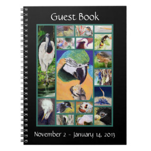 Bird Collage Guest Book Notitieboek