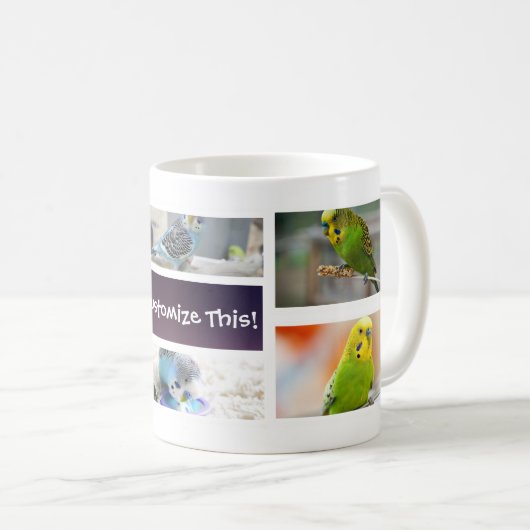 Bird Collage Photo Mok (Voorkant rechts)
