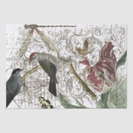 Bird Collage Tissuepapier