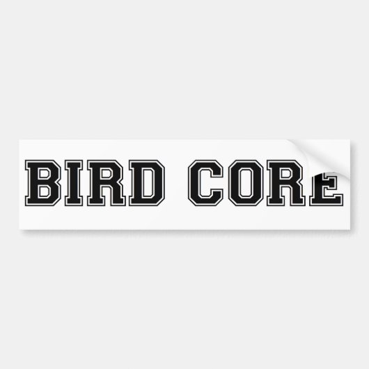 Bird Core Bumpersticker (Voorkant)