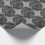 "Bird Creat" B&W Abstract Cadeaupapier (Hoek)