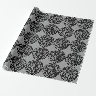 "Bird Creat" B&W Abstract Cadeaupapier