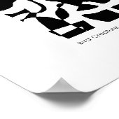 "Bird Creat" B&W Abstract Poster (Hoek)